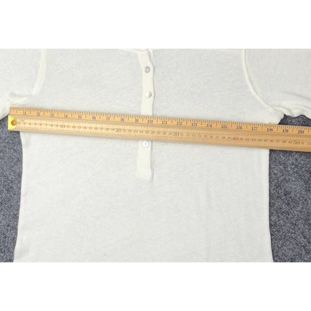Faherty Allandria Henley Womens S White Hemp Organic Cotton NWT NEW - Picture 9 of 13